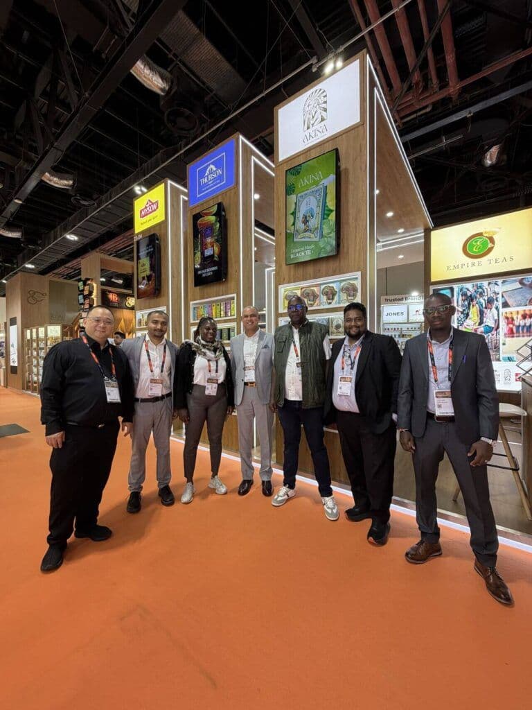 Mr. Willy Mutai Visits Akina at Gulfood, Elevating Kenyan Tea Globally